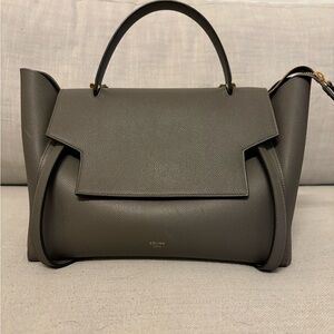 Celine Dark Gray Leather Micro Belt Bag